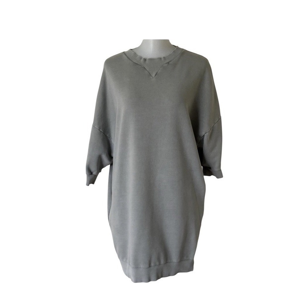 COS Sweatshirt Oversized Dress Short Sleeve Womens Small Green